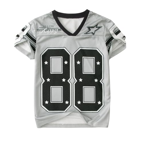 Image of Girls Boy Jersey Shirt Kids Y2k Baggy Tshirt 88 Graphic Tees