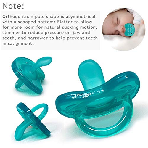 Baby Food Feeder Pacifier Fruit Teething Mesh Baby Flake Food Pacifier by BIGSPINACH Small Baby Toys 6 to 12 Months - Thumbnail 2