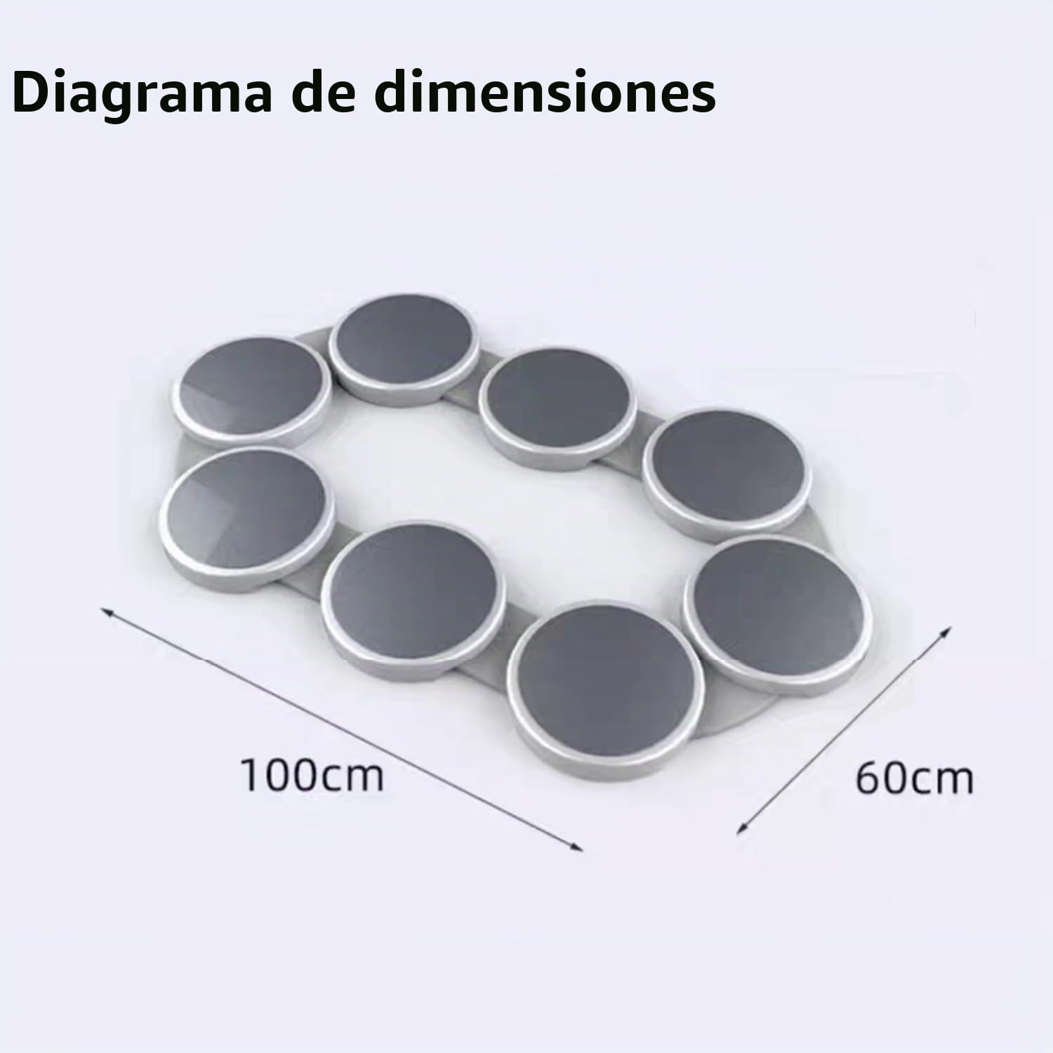 Bandeja Giratoria para Mesa,Plataforma Giratoria para Mesas Rectangulares Largas,Mesa Giratoria De 360°,8 Bandejas,para Servir Alimentos para Reuniones Familiares,Fiestas,Banquetes
