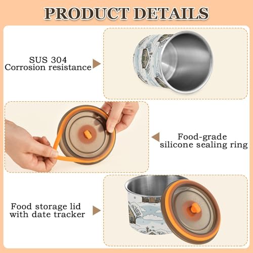 Contenedor para Café Hermético 900ml Acero Inox miniatura 4