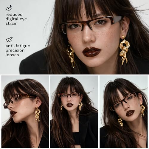 Image of livho Blue Light Blocking Glasses for Women and Men, Lightweight Metal Frame Computer Glasses, Anti Eye Strain, UV Protection