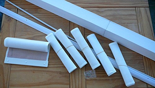 Flyscreen Queen Multi Panel Fly Screen Door White 145 x 230cm