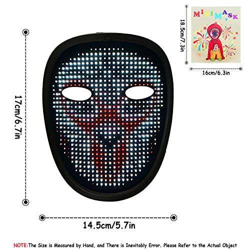 image for MOYACA Kids LED Mask with Gesture Sensing, Light up Mask for Halloween