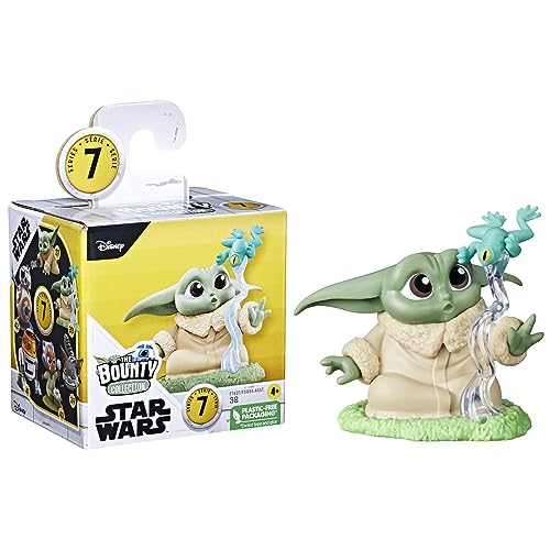 Star Wars The Bounty Collection Serie 7, Mini Figura de acción Grogu, Pose de Rana Force, Juguetes Star Wars de 5,7 cm para niños y niñas de 4 años