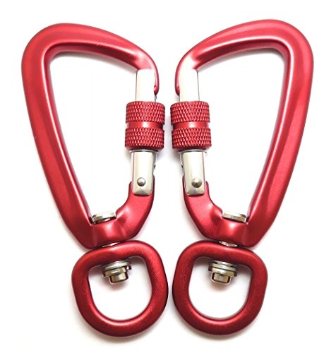 Amazon | FregocS カラビナ スイベル付 ネジロック式 便利な 2個セット