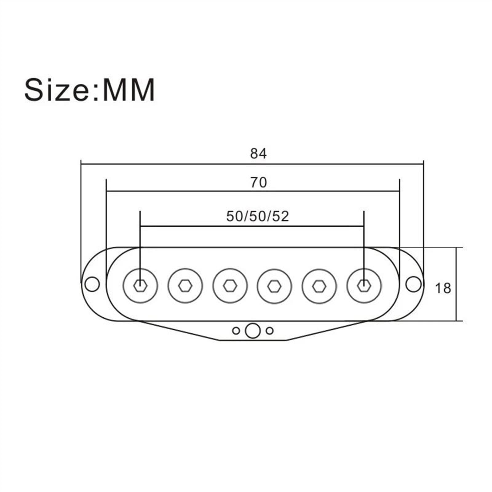 E-Gitarre Pickups Set Single Coil Pickup Für ST Gitarre Ceremic Magnet Pickup Hals/Mitte/Steg Pickup Gitarrenzubehör Weiß
