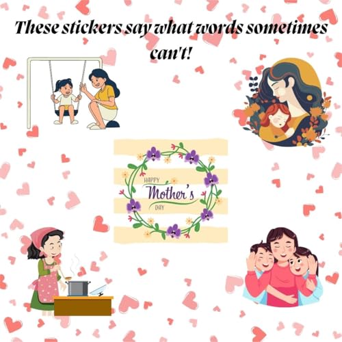 HOBBYHUT Mom-Themed Stickers | Scrapbooking| Card Making| Art Projects| Home Décor| Kids' Crafts | Mother's Day| Women's Day - Image 3