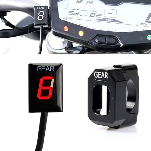 Impermeable 1-6 velocidades LED Indicador digital de engranajes Medidor de pantalla para Yamaha FZ6 FZ6R FZS600 FZS1000 Fazer XJ6 YZF-R6 R6S R1 FZ8