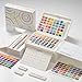 MEEDEN Watercolor Paint Set 96 Colors in Portable Box, Paint Kit with Brush, Palette, Art Supplies, Customizable Color Blocks, Bright Watercolors Travel Set for Adult Teens Beginner Amateur Artists