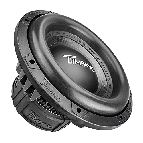 Timpano 12 Inch Subwoofer D2 2500 Watts Max Power Dual 2 Ohm, 12 Subwoofer Speaker 23.5 mm High Xmax, TPT-T2500-12 D2, 3 in Voice Coil, Competition Sub Woofer for Car Audio Systems (Single)