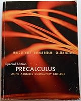 Precalculus Special Custom Edition for Anne Arundel Community College 1133358594 Book Cover