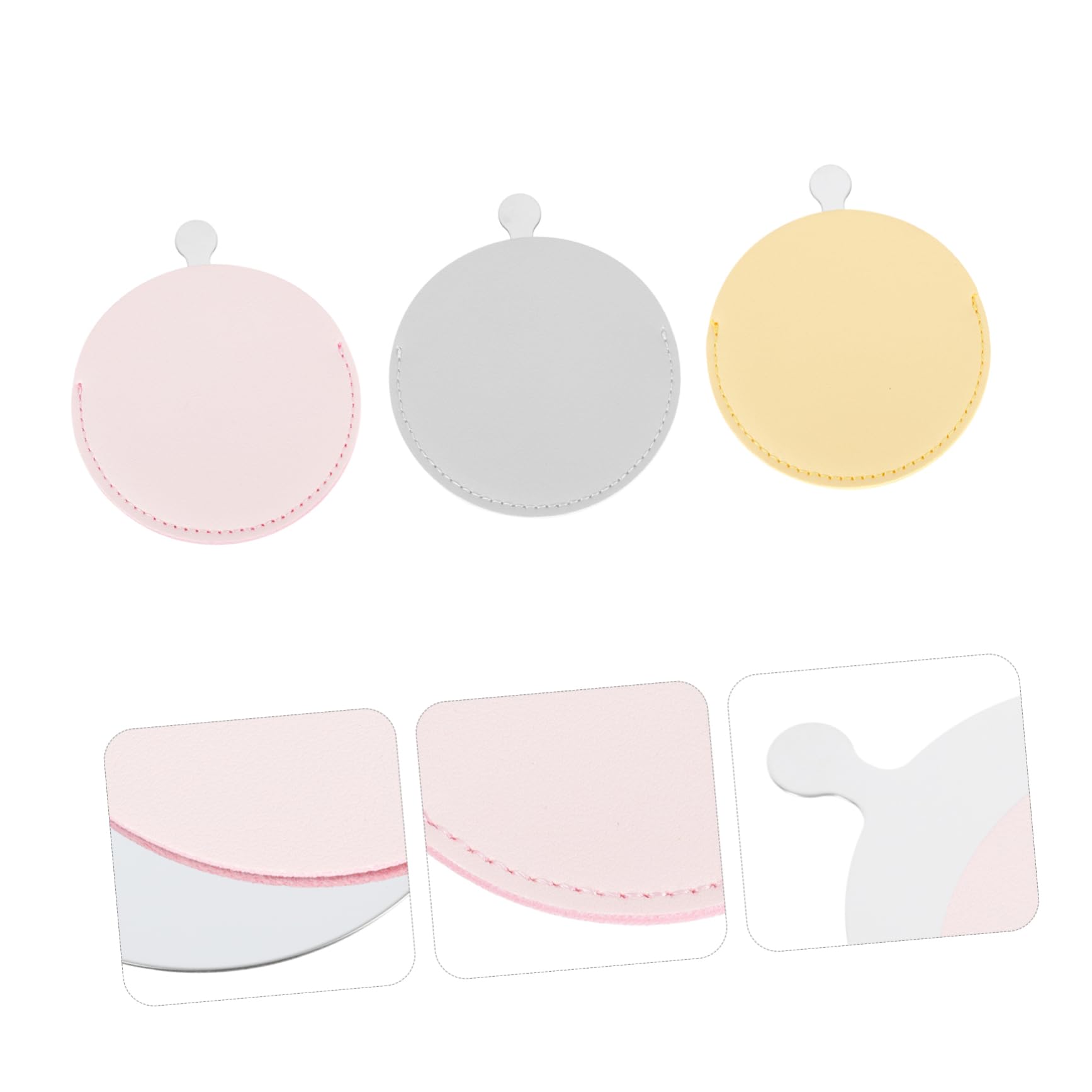 Didiseaon 9pezzi Specchietto Da Trucco Portatile Inossidabile Di Design e Leggero Per Viaggi Attività All Aperto e Uso Quotidiano Colori