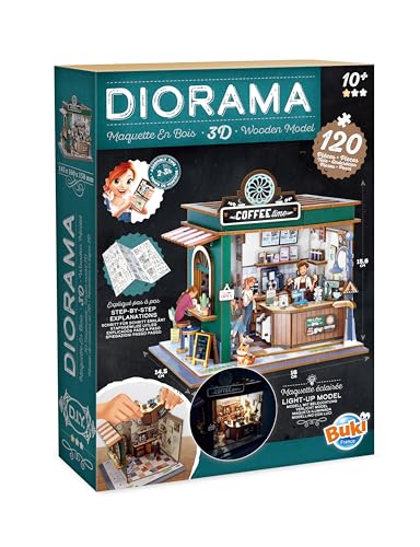 Maquette en bois Buki Diorama Café - vue 3