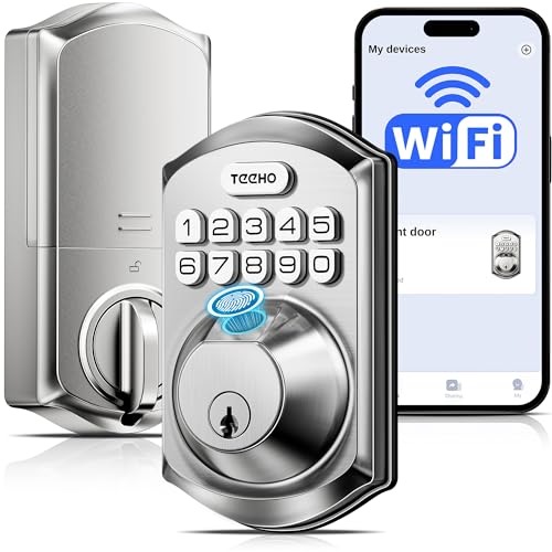 TEEHO WiFi Smart Lock with Fingerprint & App Control