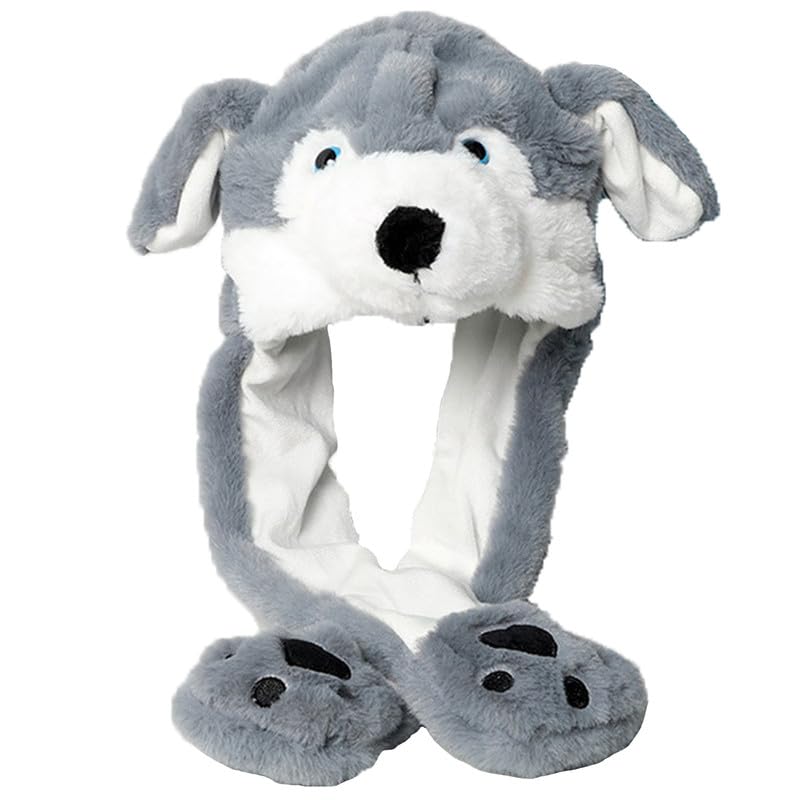 Yeevanrose Animal Hat, Holiday Cosplay Dress Up, Plush Animal Hat, Funny Novelty Hat for Festival Birthday