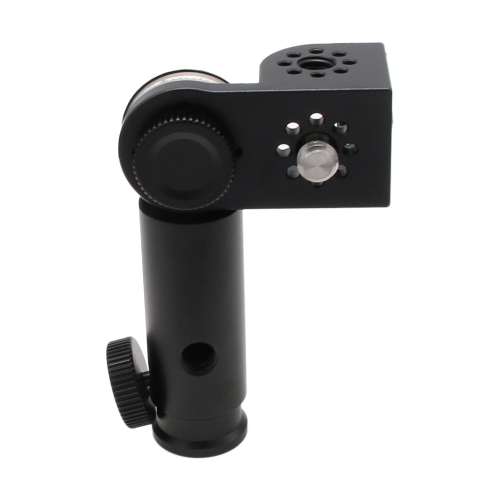 HangTon Adattatore per treppiede e staffa da 3/8" 1/4", rotazione di 180 gradi, per monitor video, obiettivo motore, microfono, sistema wireless Teradek, nero