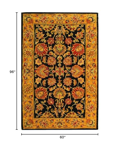 Tapete Tradicional Oriental Handmade 5 x 8 pies miniatura 2