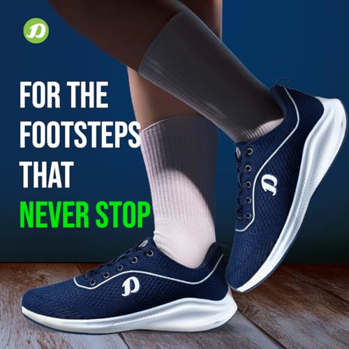 Image of DOCTOR EXTRA SOFT Mens Running Shoe with Memory Foam Insole & Ultrasoft Outsole|Sports,Gym,Training,Walking,Jogging,Casual,Athletics|Lightweight|Comfortable|Slipon Sneaker Lace-Up Gents Boys D-2009