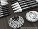 TOOLI-ART Black And White Acrylic Paint Markers Paint Pens Set For Rock Painting, Canvas, Mugs, Metal, Glass Paint, Fabric, Wood, DIY. Non Toxic, Quick Dry,Waterbas (EXTRA FINE & MEDIUM)