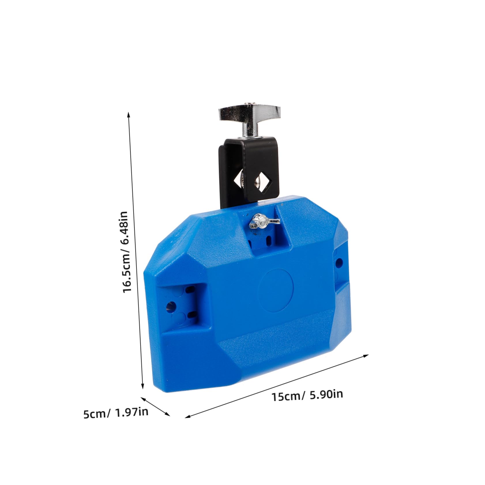 ibasenice Durable Plastic Cowbell Stainless Steel Trim Perfect for Drum Set Hand Percussion Professional Use