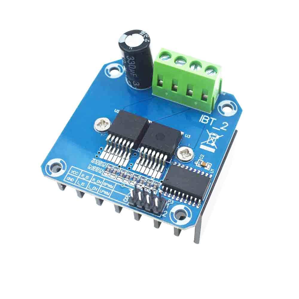 Lot de 5 modules de pilote de moteur double BTS7960 43A H-bridge IBT-2