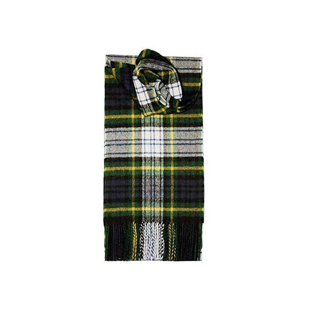 Clans Of Scotland Unisex Gordon Dress - 100% Pure Lambswool Scottish Clan Tartan Scarf- 100% Wool - Pure Wool Tartan Scarf - In Various Tartans - Perfect For Men And Women - 12X60 Inches