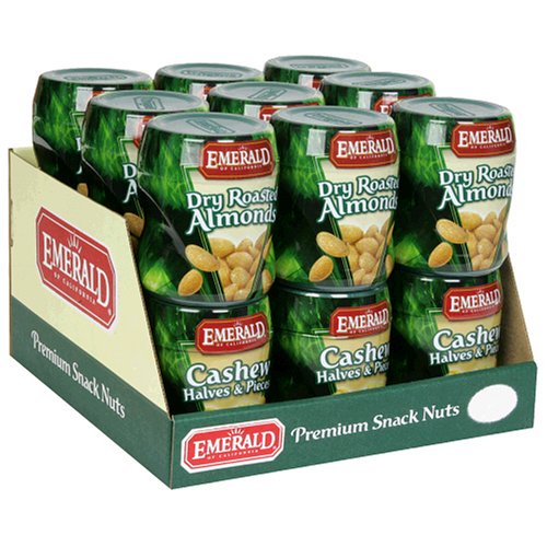 Amazon.com : Emerald Nuts Dry Roasted Almonds and Cashews Halves ...