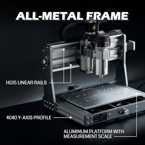 Image of 3020-PRO Ultra CNC Machine, All-Metal Engraver, Upgraded 710W Spindle, 60mm Stepper Motor, Built-in Fan for Motherboard, 300mm x 205mm x 80mm Working Area