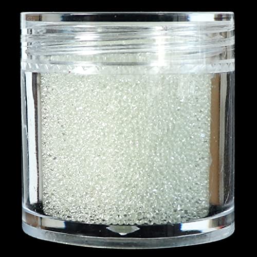 1 boîte de 10 ml de petites perles de caviar en verre pour ongles, bijoux, décoration d'ongles