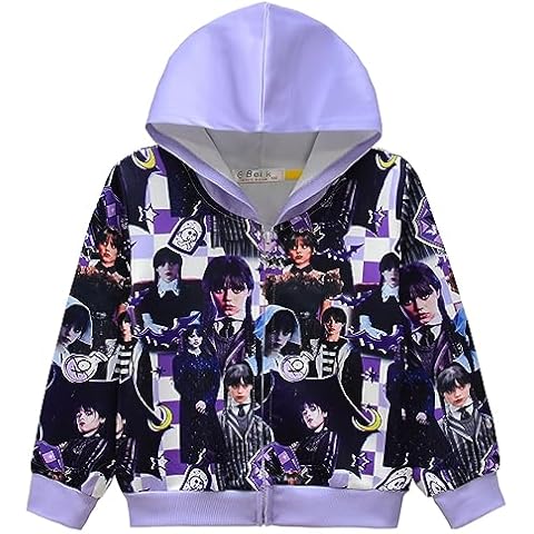 Suyaluoi Addams 3D Print Girls Jacket Cover