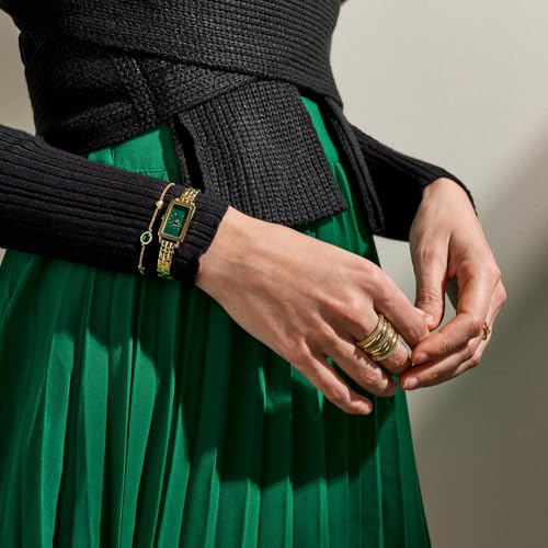 Skagen Damen Edelstahl und Halbedelstein oder Messing mit Schieberverschluss Armband – Ansicht 3