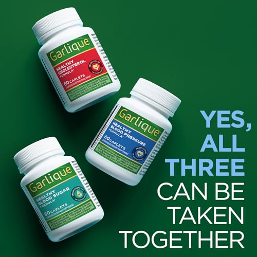 image for Garlique Garlic Extract Supplement, Healthy Blood Pressure Formula, Od