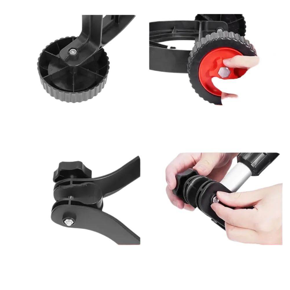 Rueda de rodillo de 34 cm para cortacésped sin escobillas – Accesorio de repuesto para mantenimiento de jardines y jardines