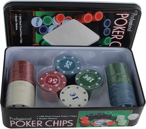 GUTEINTE Set 100 Fiches da Poker in Plastica