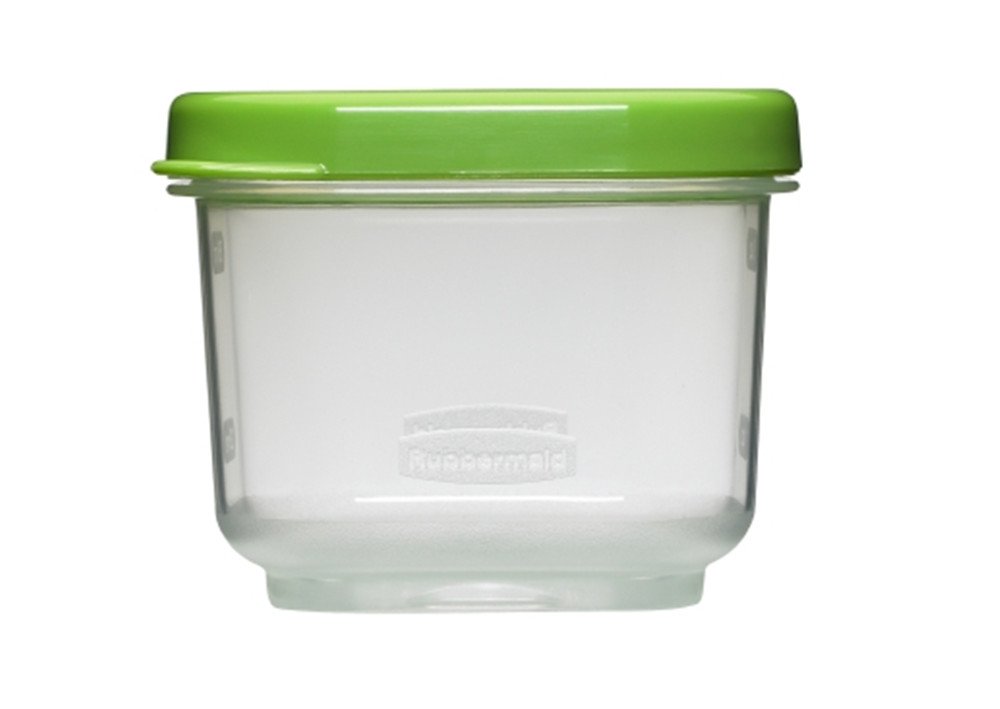 Rubbermaid Lunch Blox Sauce Containers, 3 Ounce, Green, Pack of 2