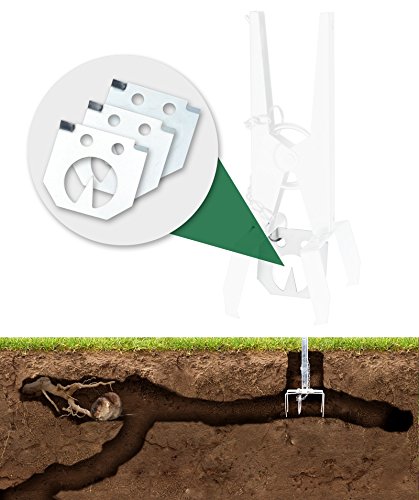 Preisvergleich Produktbild GARDIGO® Spannplättchen 3er Set für Wülmauszange 70074, Wühlmausfalle