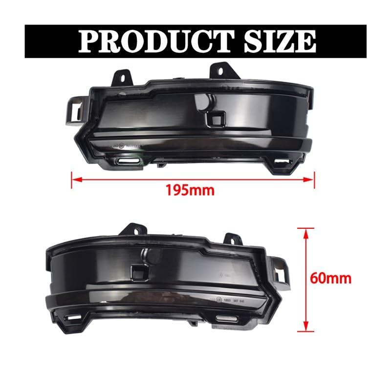 2 sztuk dynamiczny włączony kierunkowskaz lampa lusterka bocznego dla Discovery Sport Range Rover Evoque Velar jaguara f-pace e-pace