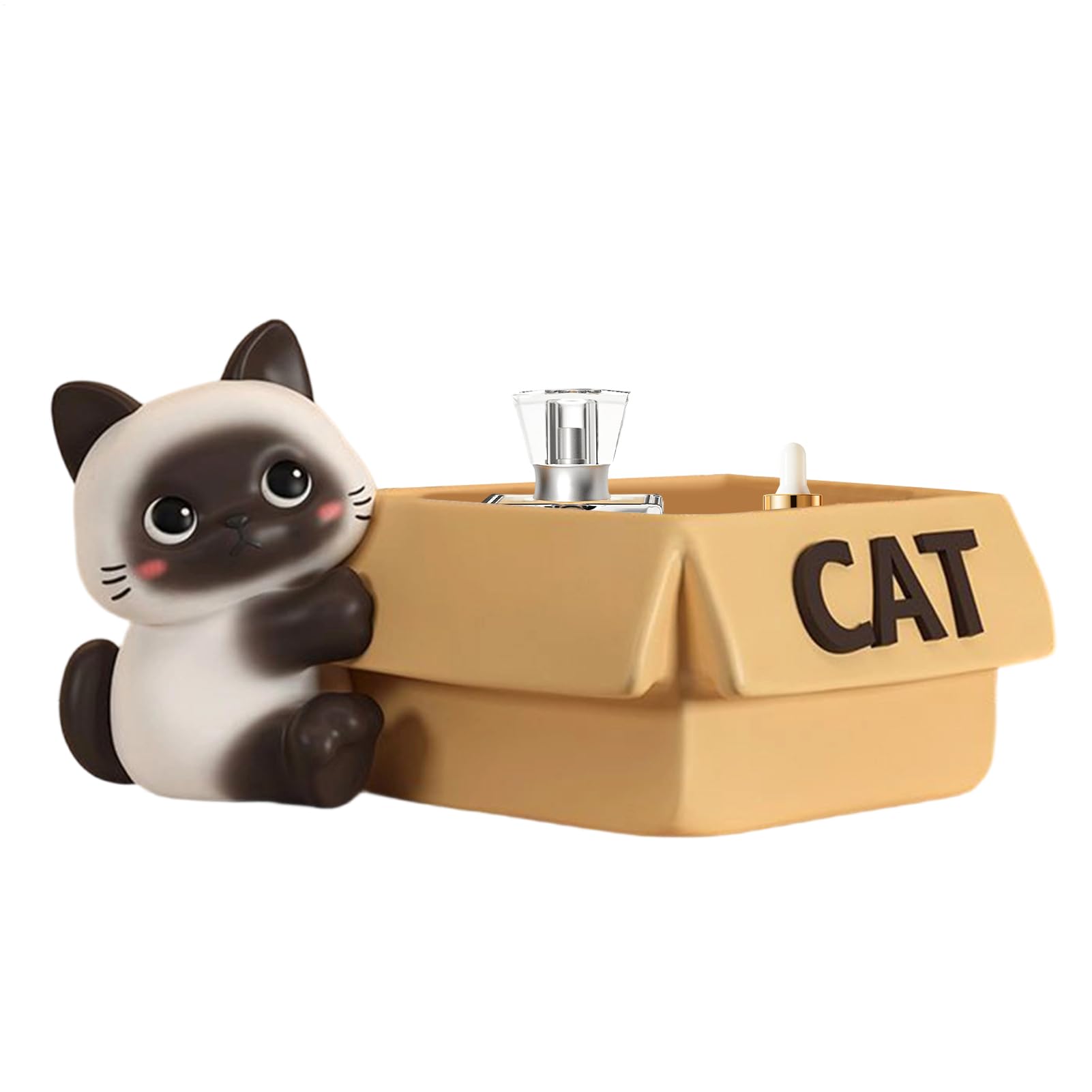 Bol à clés pour ne plus perdre vos affaires de table d'entrée figurine chat