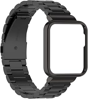 Moorovgi Metal Strap Compatible with Xiaomi Redmi Watch 2 Lite, Stainless Steel Replacement Metal Strap for Xiaomi Redmi Watch 2 Lite (Black)