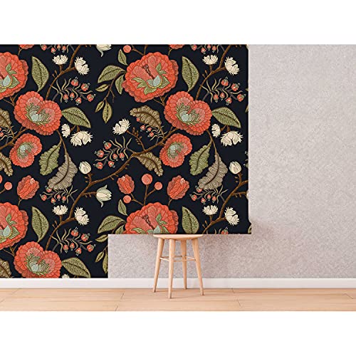Papiers peints fleurs rétro vintage grand format muralo meuble - 5