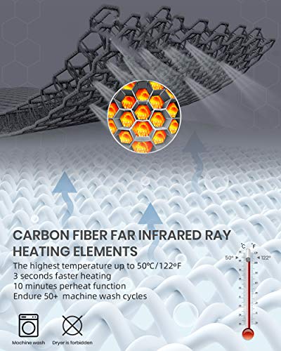 Men's Heated Jacket Windproof Winter Outdoor Soft Shell with Detachable Hood Electric Heated Coat4