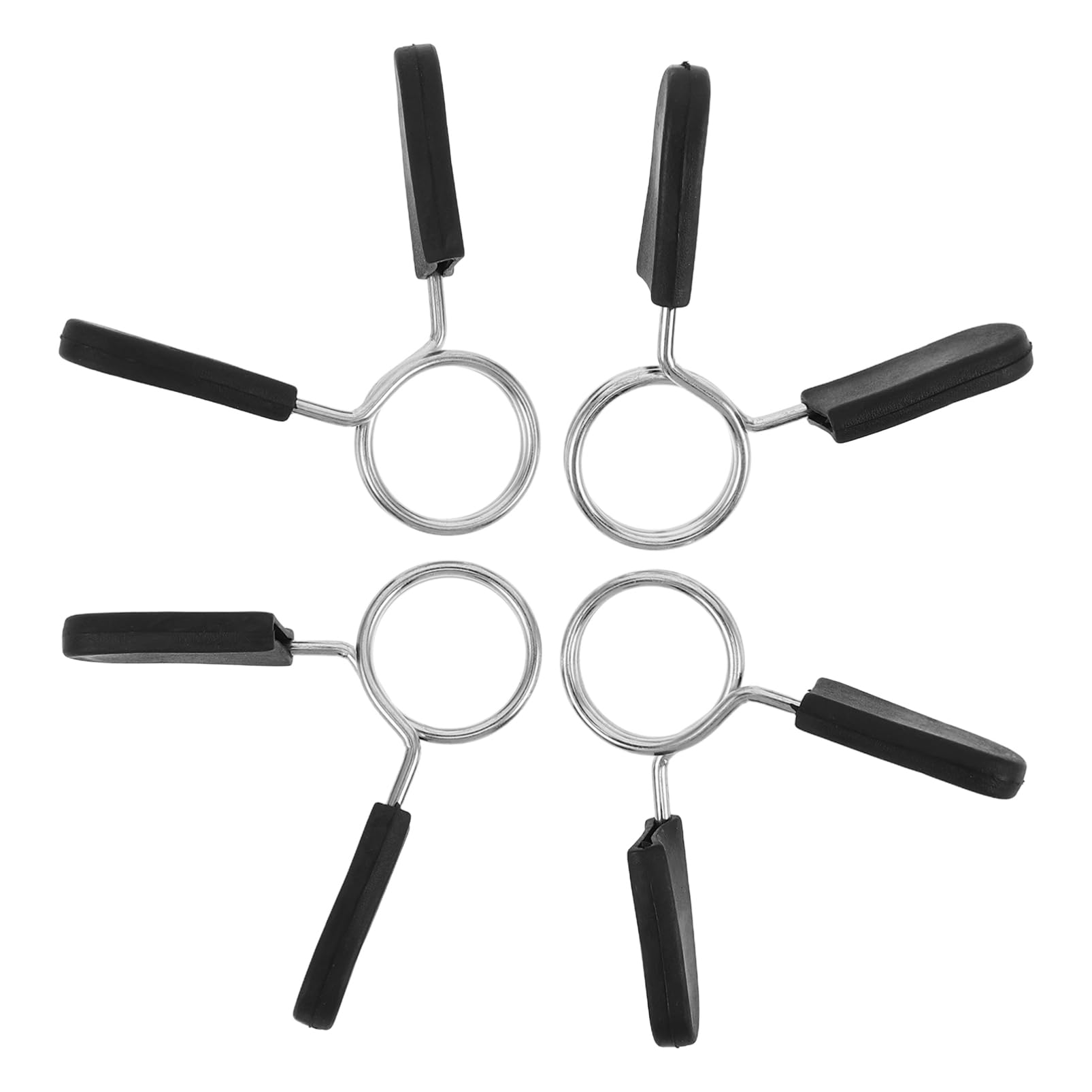 Gogogmee Dumbbell Handles Bar Spring Clips Secure Barbell Clamp Professional Barbell Clamps