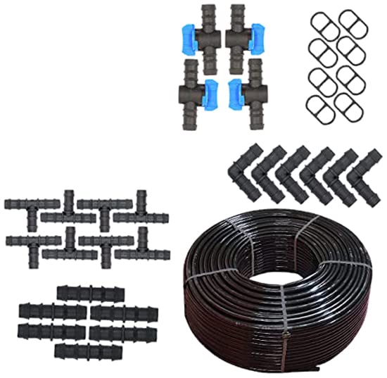 BHAGIRATH - 16mm Inline 300m drip Pipe inbuild dripper (38 Cm)
