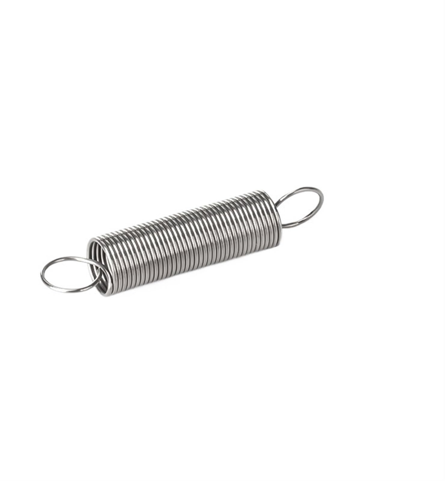 Molla elicoidale di Estensione a trazione cilindrica elicoidale in Acciaio Inossidabile con Gancio di Tensione, Diametro del Filo 1,2 mm 1,5 mm Molle di Tensione(200mm(2pcs),8MM_1.5MM)