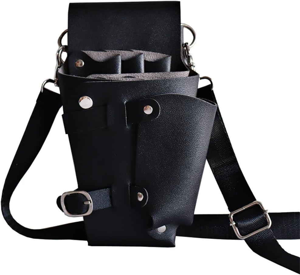 Hairdressing Waist Bag Leather Beauty Kit Storage