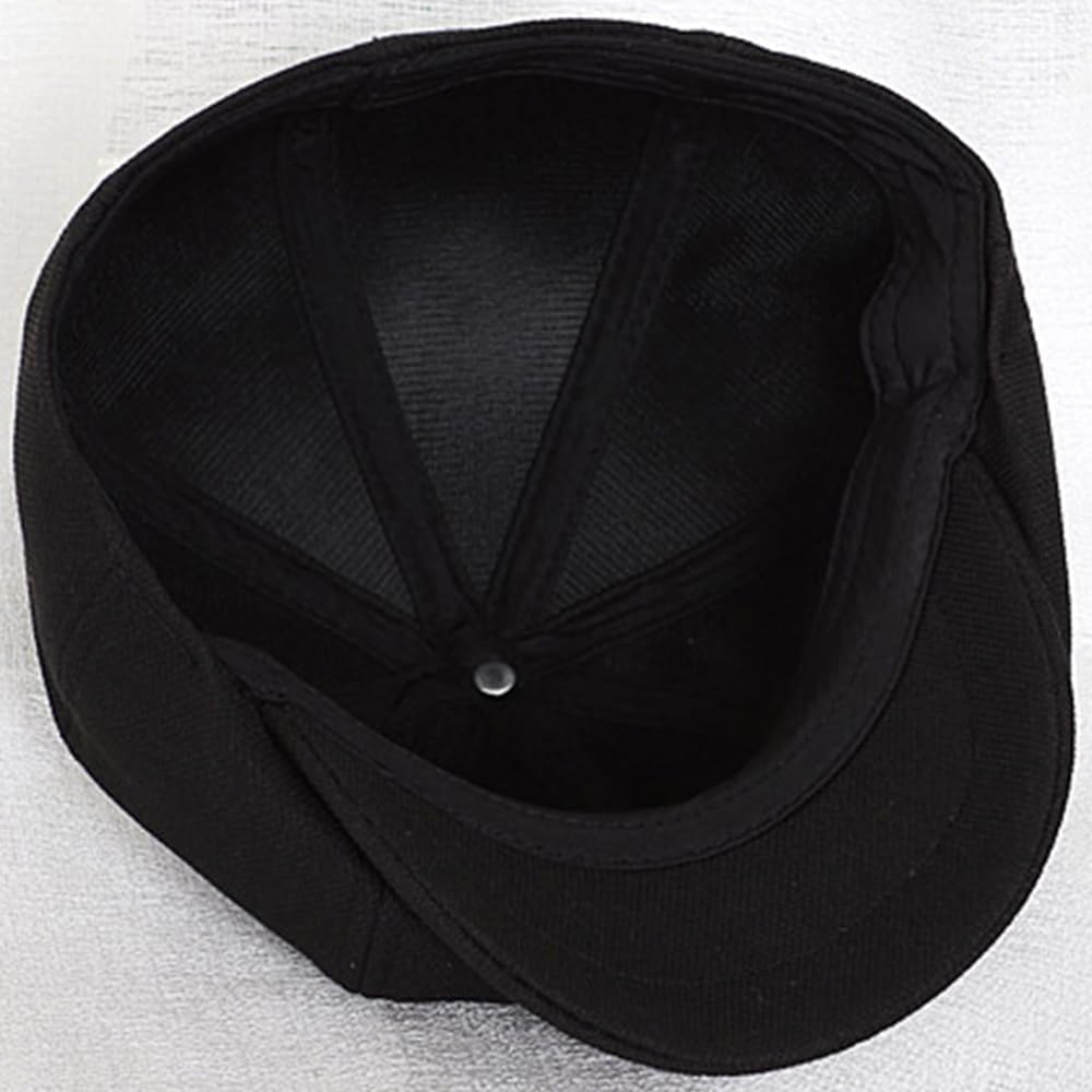Classic Cotton 8 Panel Newsboy Cap Kids Cabbie Flat Tweed Hat for 5-9 Years Old