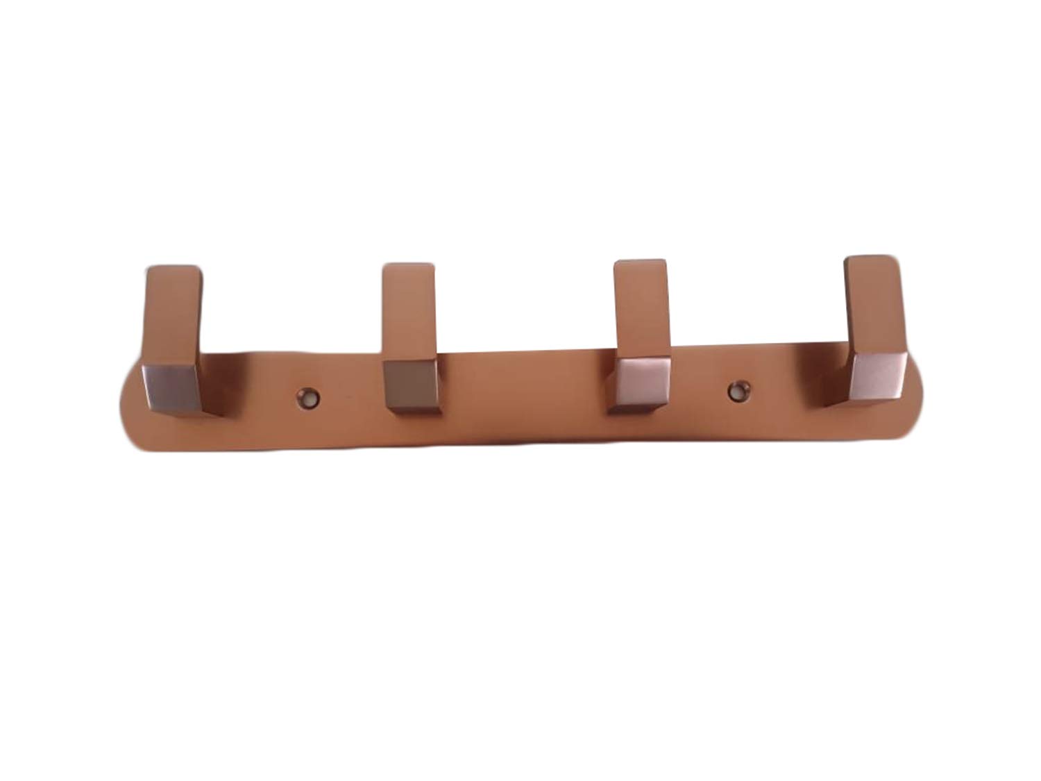 Wall Mount Metal Double Hook Hanger – Set of 3 Heavy-Duty Copper Finish Hooks for Hanging Coats, Towels, Keys, Bags – Rust-Resistant Wall Hooks for Home, Kitchen & Office Organization (9 Inch) 2