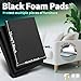8 Pack Black Foam Pads (25x20x0.3cm).Strong Adhesive/Residue Free/Anti-Slip/Waterproof/Noise Reduction Closed Cell Foam for Appliances, Tools, Furniture Edges, DIY Home and Car Use​