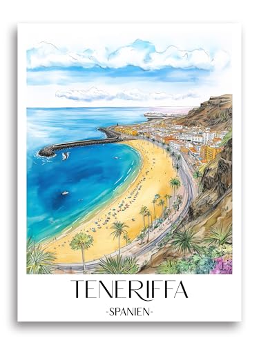 Tableau mural Tenerife Canaries pour sublimer un salon moderne