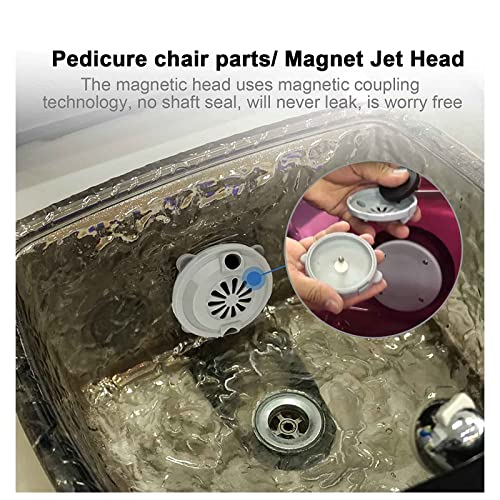 Felhood Bf-004 Pedicure Spa Chair Part Pipeless Magnetic Jet Motor Head (4 Pin) For Luraco Pedicure Chair Bathtub Jets Includes Propeller And Cap #TOP3